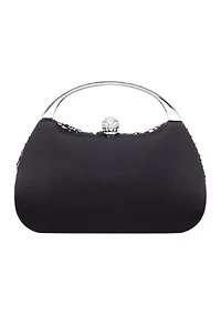 Crystal Twist Front Minaudiere Bag