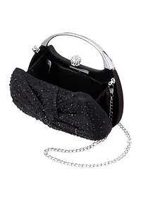 Crystal Twist Front Minaudiere Bag