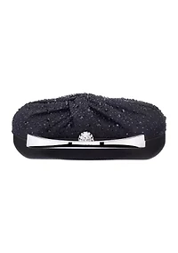 Crystal Twist Front Minaudiere Bag