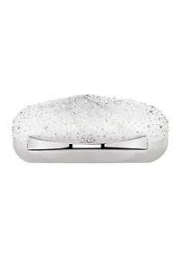 Crystal Twist Front Minaudiere Bag