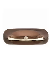 Top Handle Metallic Clutch Bag