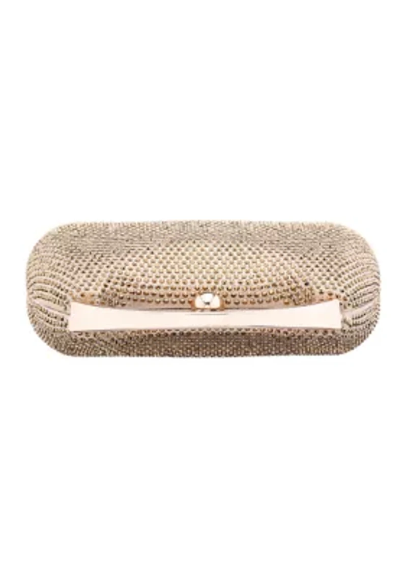 Top Handle Metallic Clutch