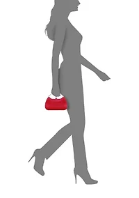 Top Handle Metallic Clutch