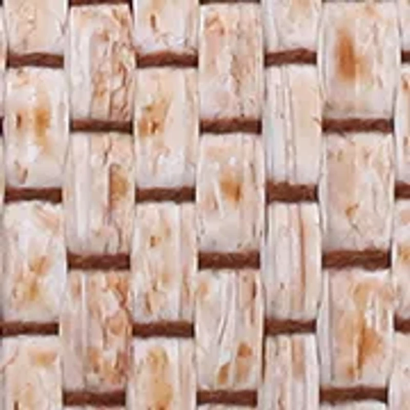 Straw Minaudiere with Metal Handle