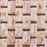 Straw Minaudiere with Metal Handle