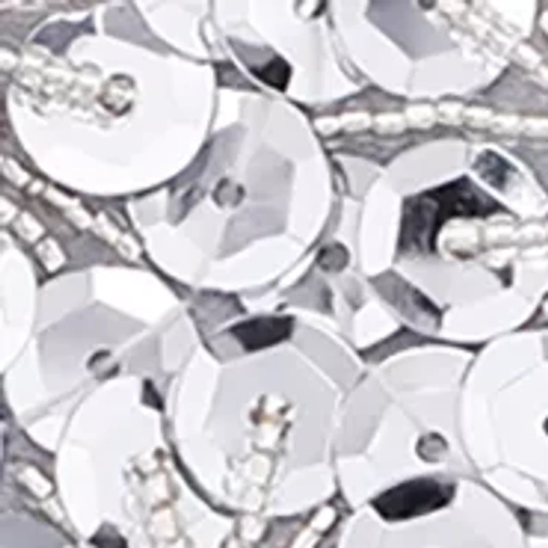 Floral Pattern Sequin Hobo Bag