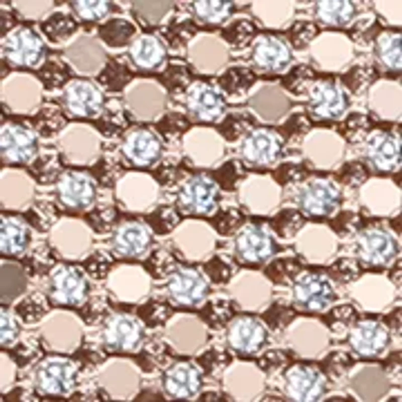 Tiered Metallic Pouch Bag