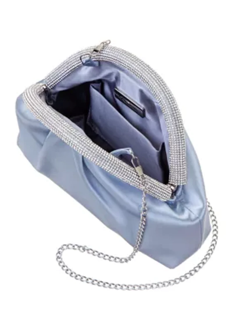 Abstract Micro Stone Flap Clutch