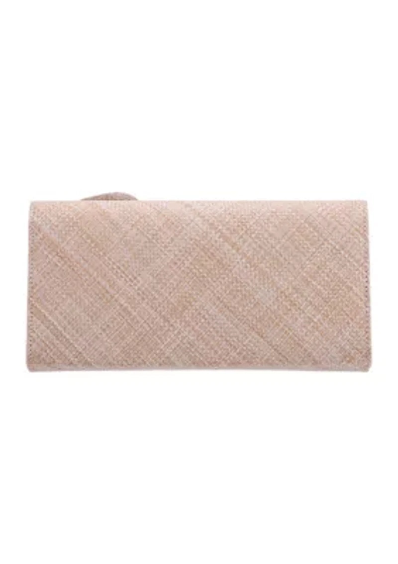 Large Flower Slim Clutch 