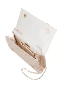 Large Flower Slim Clutch 