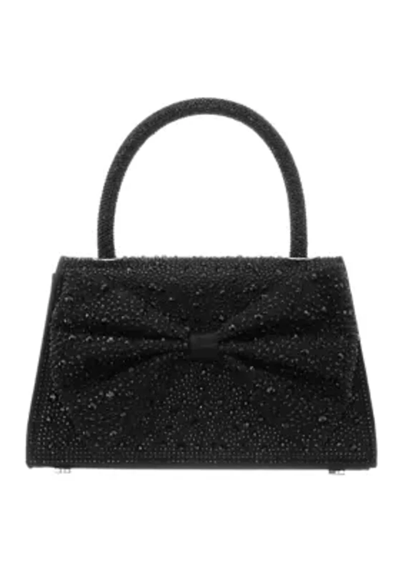 Crystal Satchel with Bow Detail