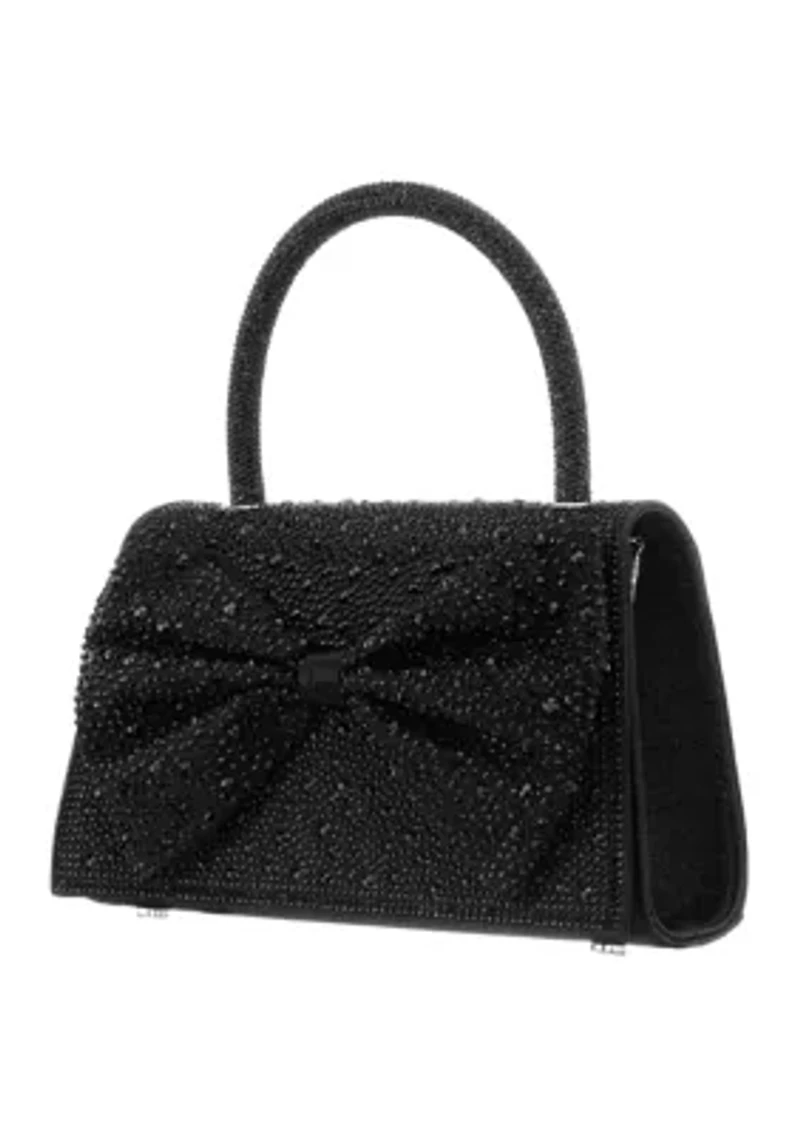 Crystal Satchel with Bow Detail
