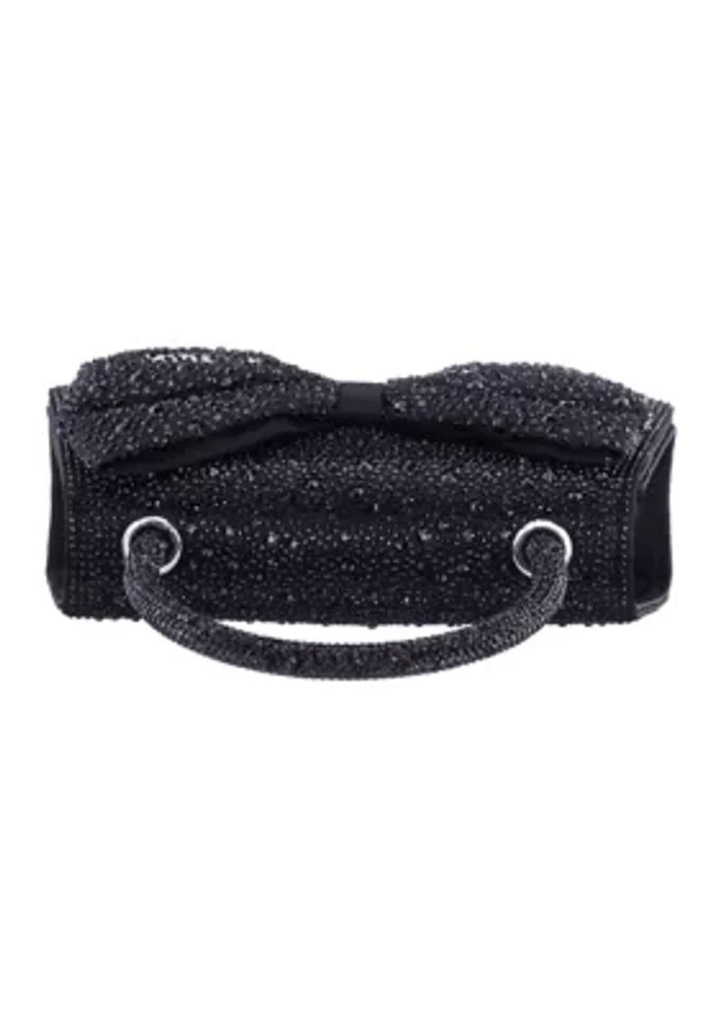 Crystal Satchel with Bow Detail