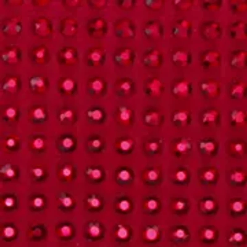 Elongated All-Over Crystal Flap Satchel