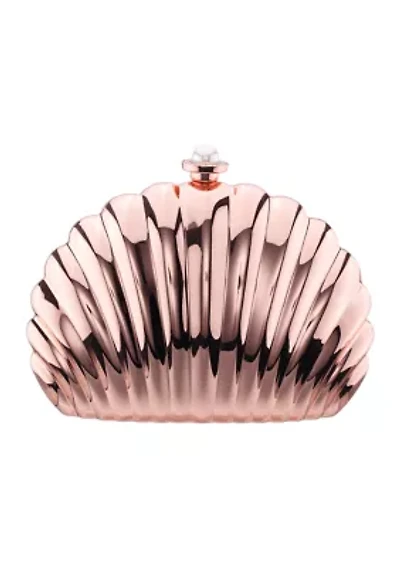 Shell Metallic Minaudiere