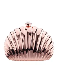 Shell Metallic Minaudiere