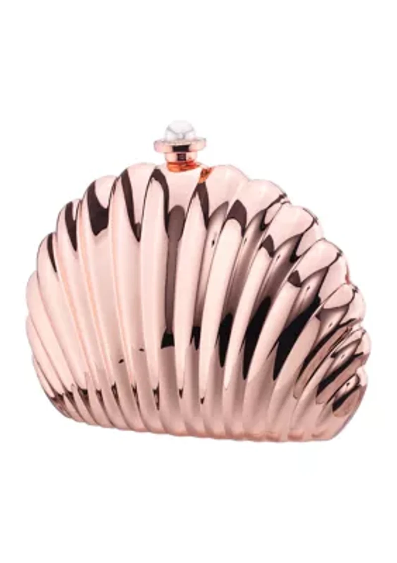 Shell Metallic Minaudiere