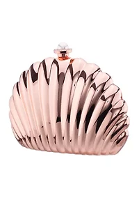 Shell Metallic Minaudiere