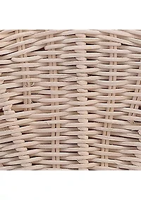 Rattan Shell Minaudiere