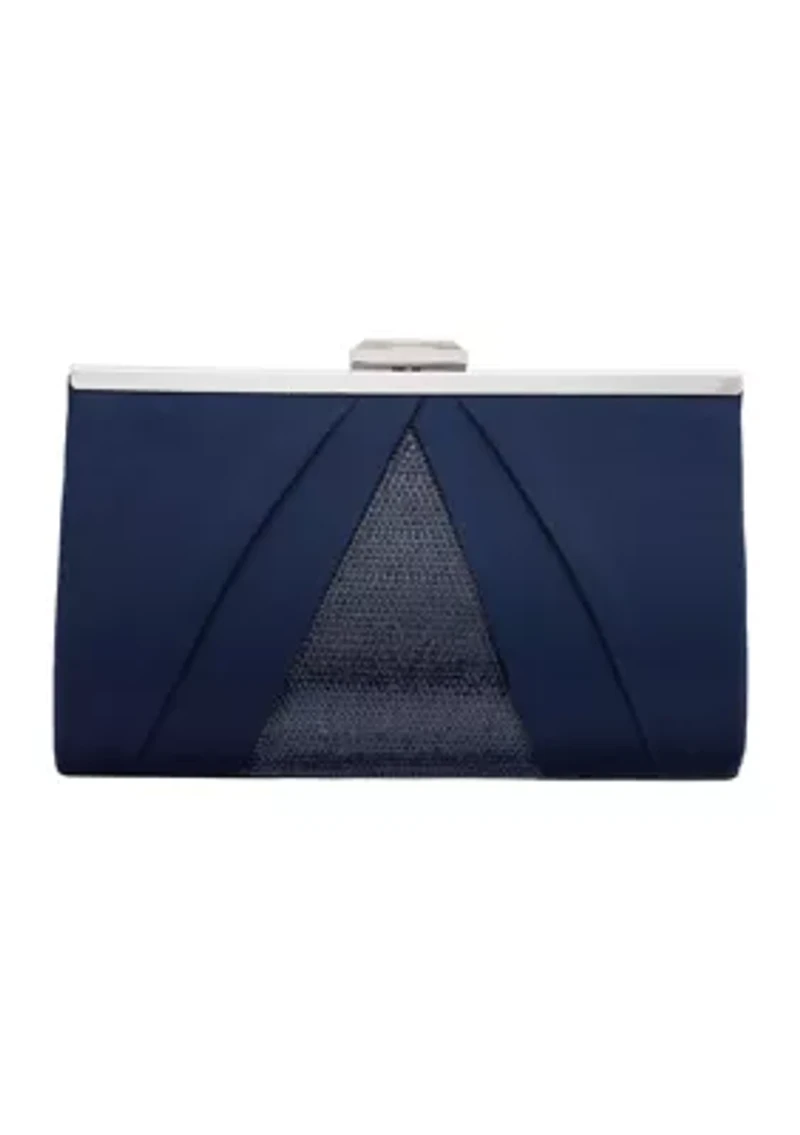 Satin Clutch with Shine