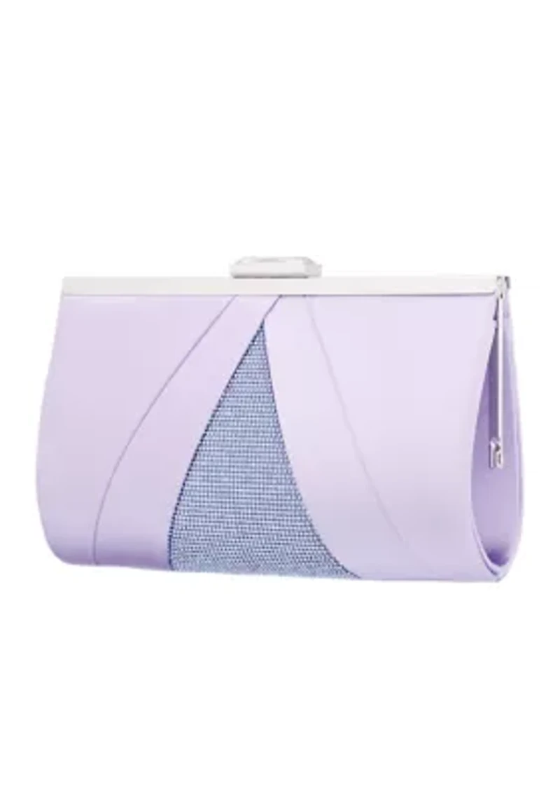 Satin Clutch with Shine