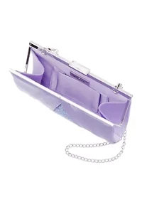Satin Clutch with Shine