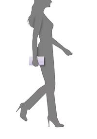 Satin Clutch with Shine