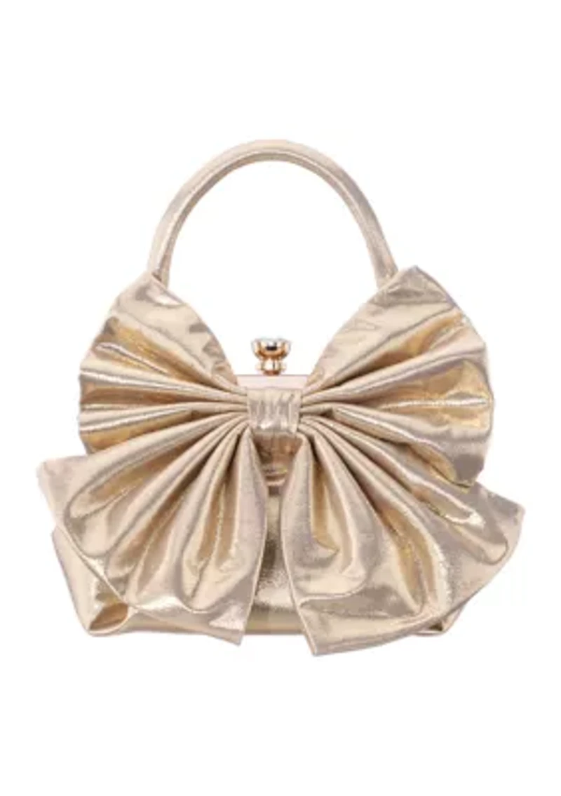 Bow Frame Top Handle Clutch