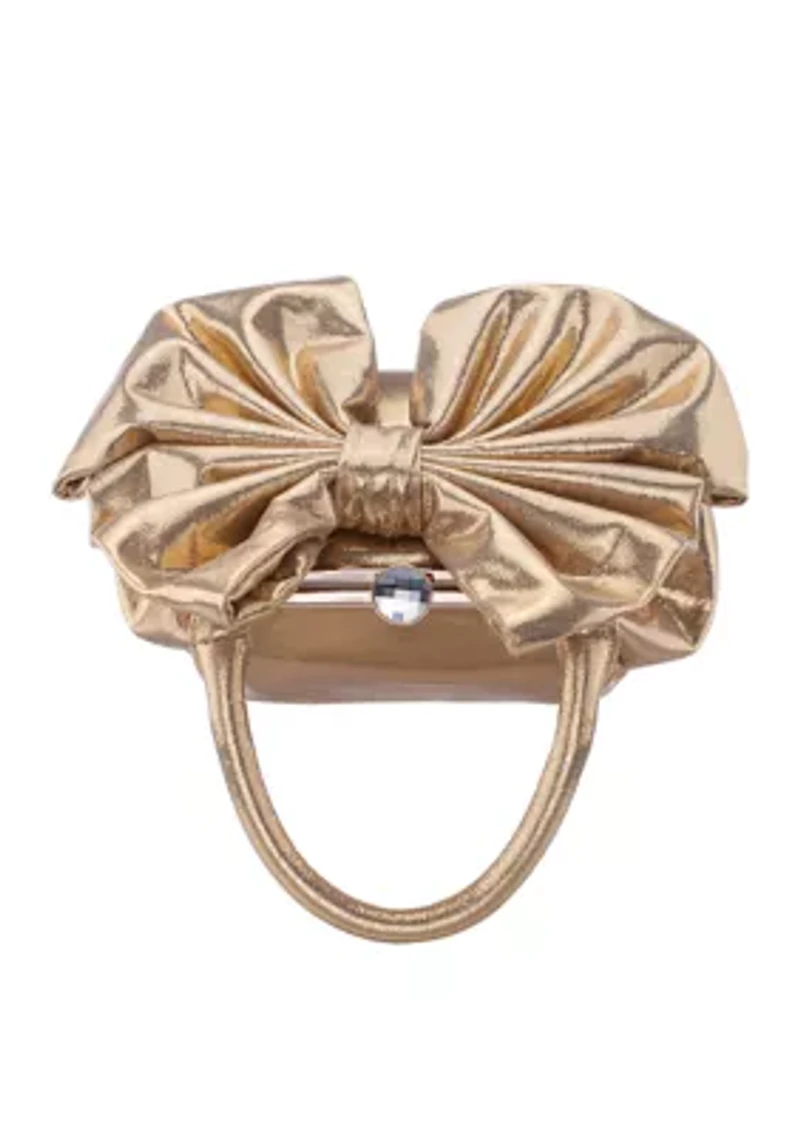 Bow Frame Top Handle Clutch