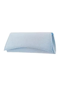 Curved Flat Slim Glitter Clutch