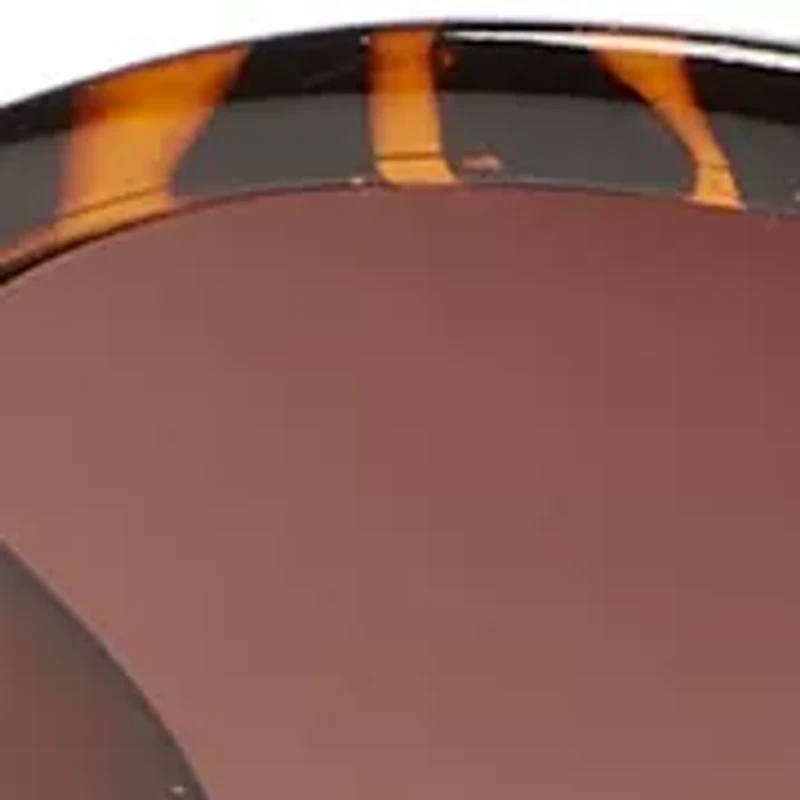 Plastic Cat Eye Embellished Woven Temple Sunglasses