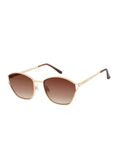 Oval Metal Vented Sunglasses