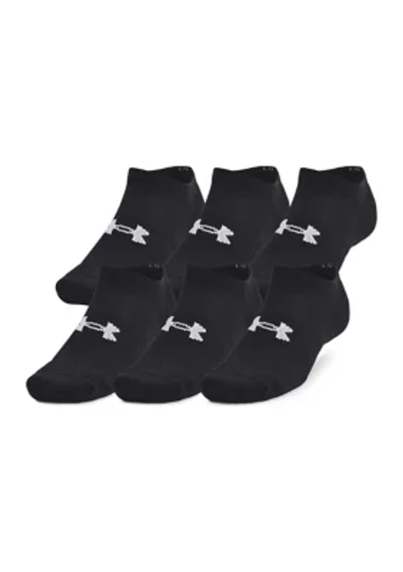 Unisex UA Training Cotton 6-Pack No Show Socks