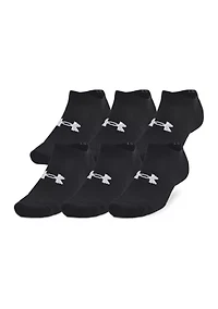 Unisex UA Training Cotton 6-Pack No Show Socks