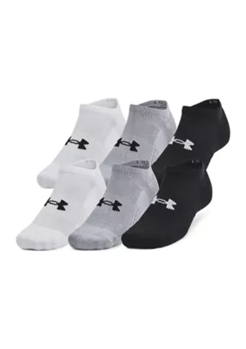 Unisex UA Training Cotton 6-Pack No Show Socks