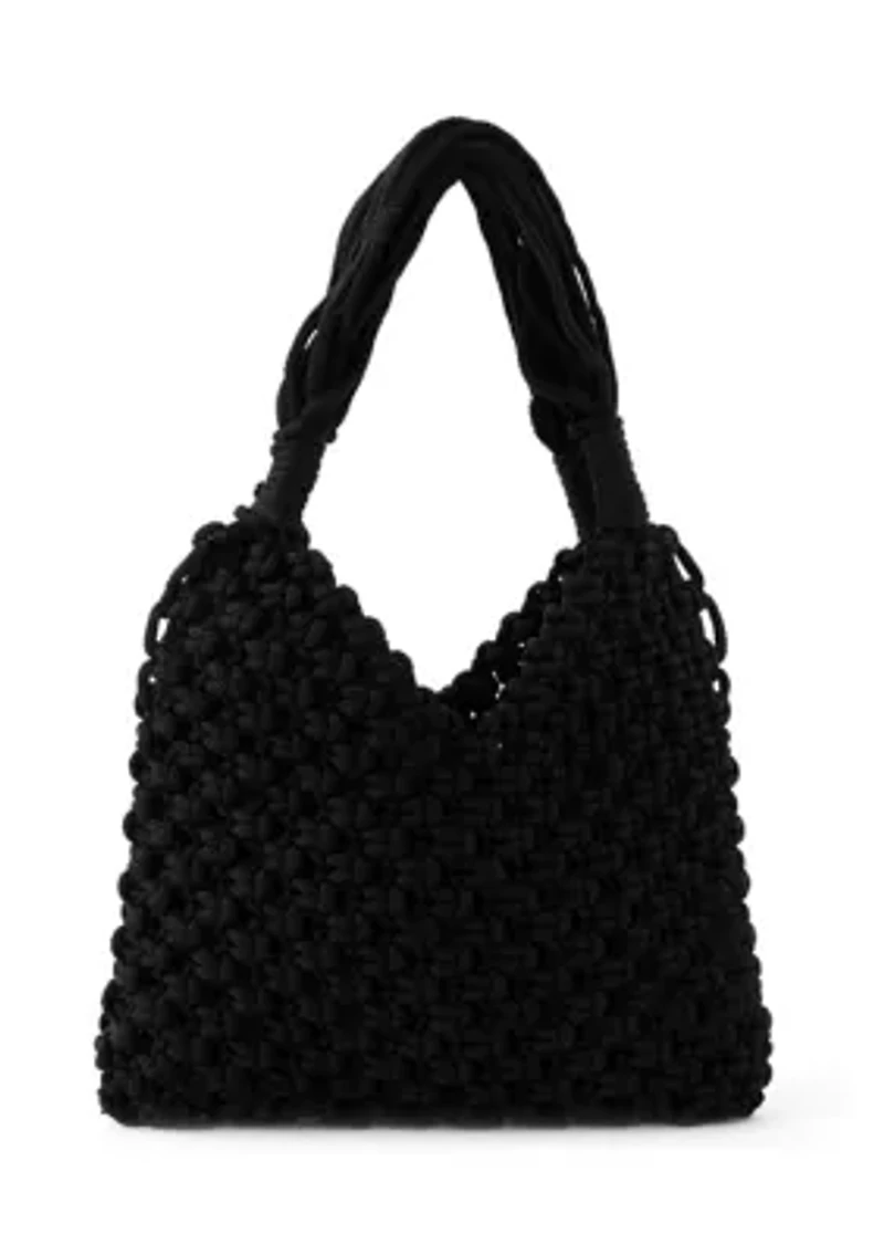 Crochet Tote Bag with Pouch