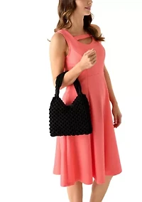 Crochet Tote Bag with Pouch