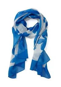 Collage Floral Printed Wrap Scarf