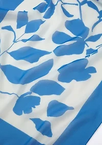 Collage Floral Printed Wrap Scarf