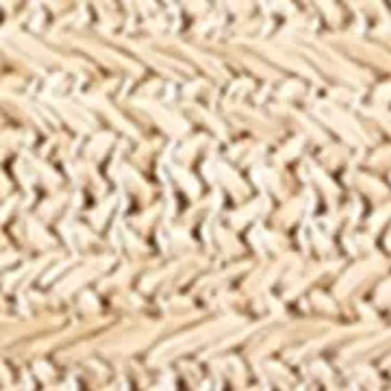 Straw Barrel Bag with Whipstitched Trims