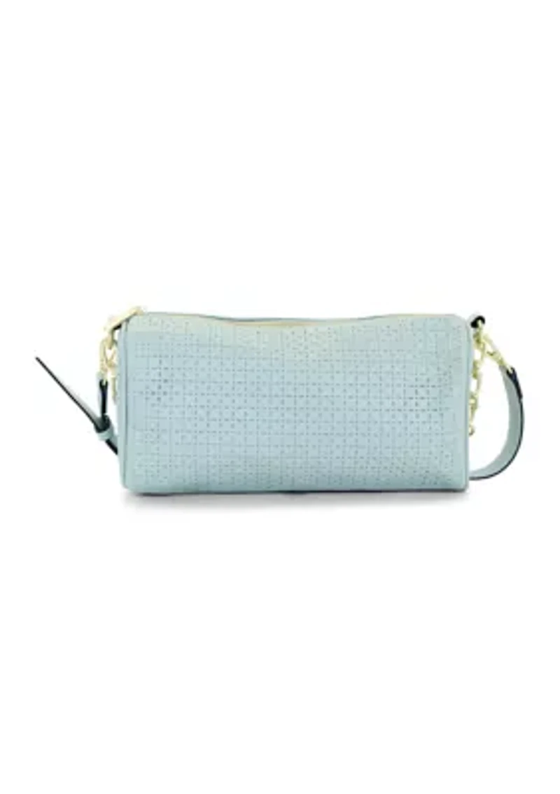Lasercut Barrel Shoulder Bag