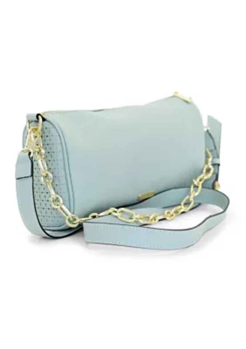Lasercut Barrel Shoulder Bag