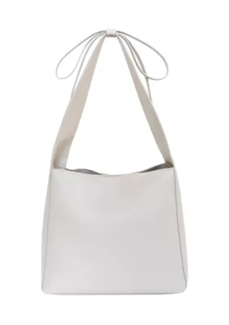 Bow Hobo Shoulder Bag with Card Case