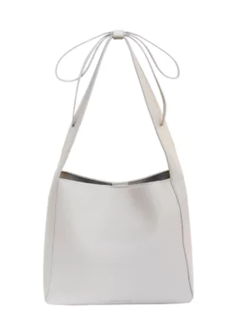 Bow Hobo Shoulder Bag with Card Case