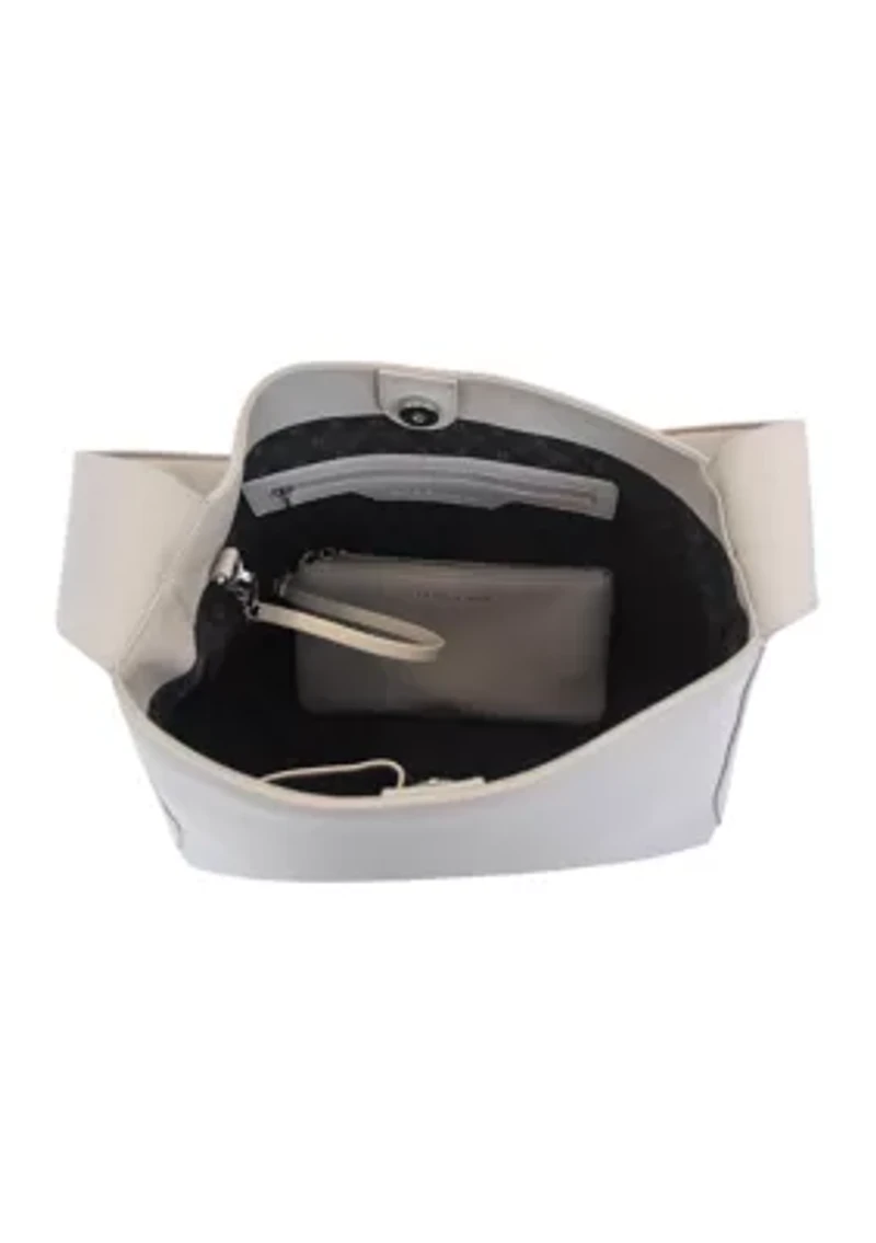 Bow Hobo Shoulder Bag with Card Case