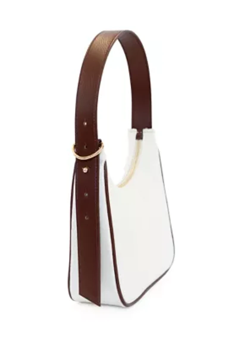 Canvas Shoulder Bag with Charms