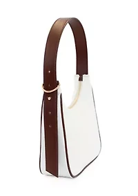 Canvas Shoulder Bag with Charms