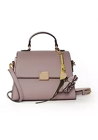 Top Handle Crossbody Bag with Charm