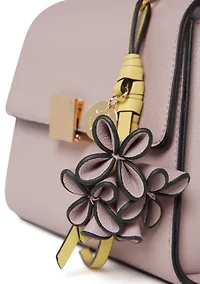 Top Handle Crossbody Bag with Charm