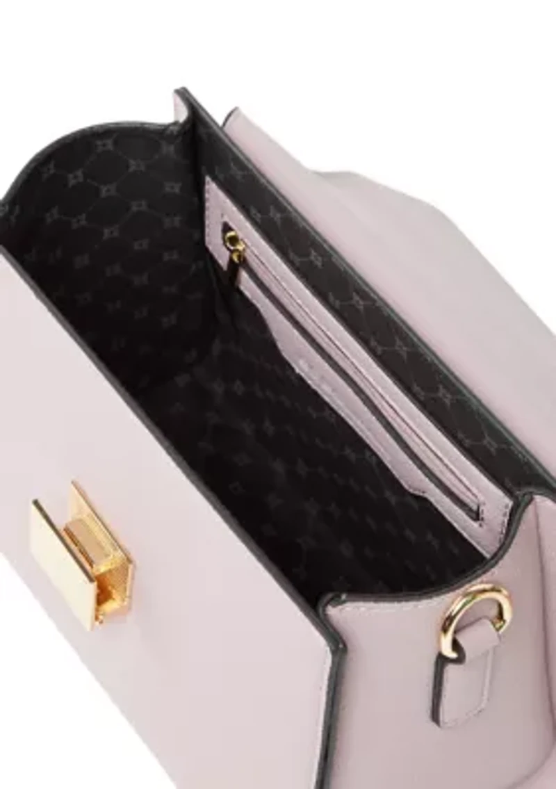 Top Handle Crossbody Bag with Charm